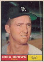 1961 Topps Baseball Cards      192     Dick Brown